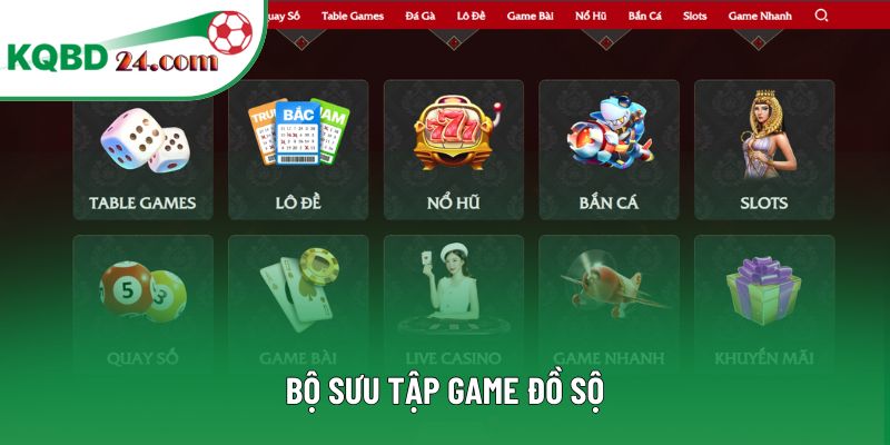 Bộ sưu tập game đồ sộ